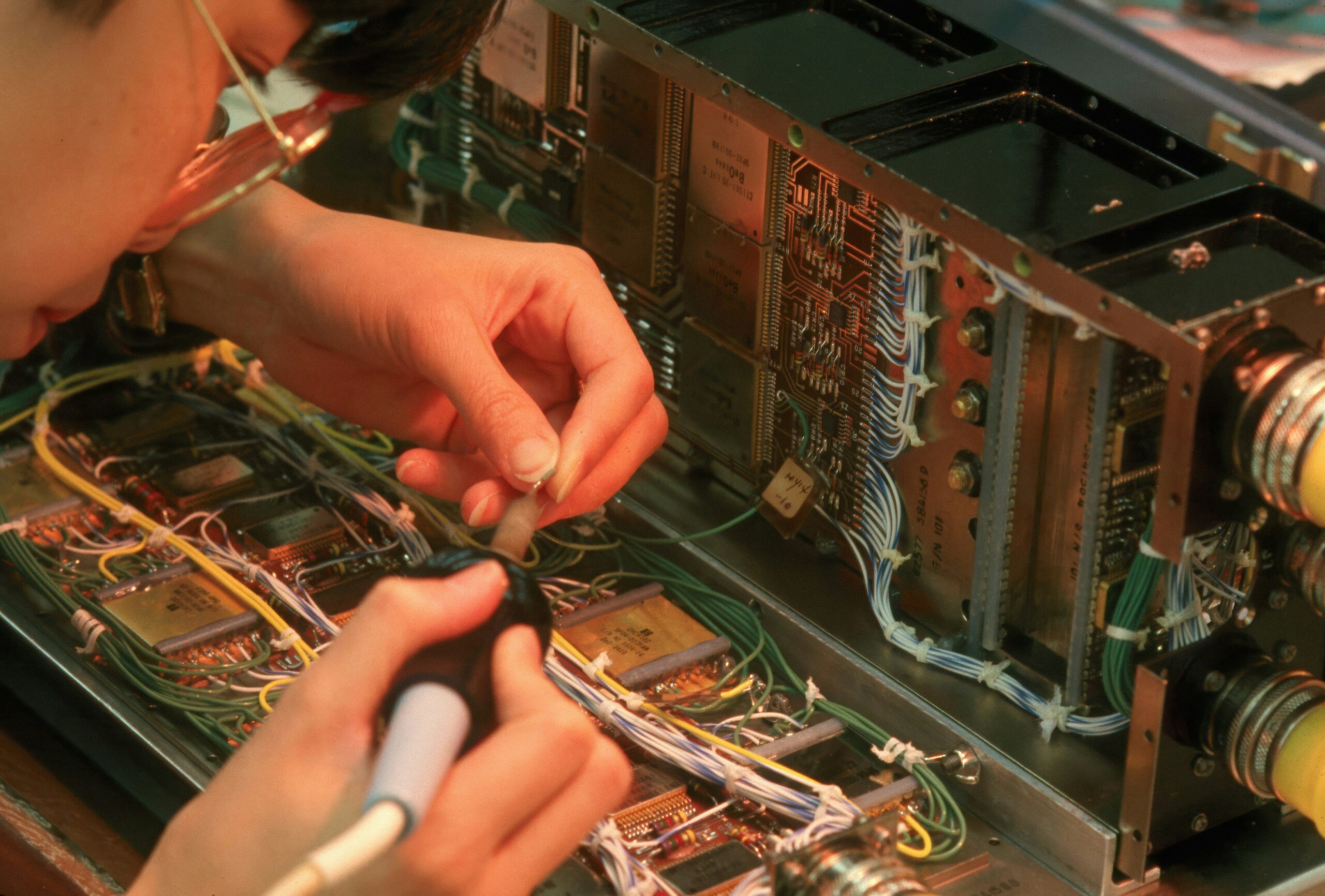 Man fixing wiring